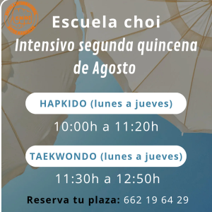 ¡ENTRENA CON NOSOTROS TAMBIÉN EN AGOSTO!